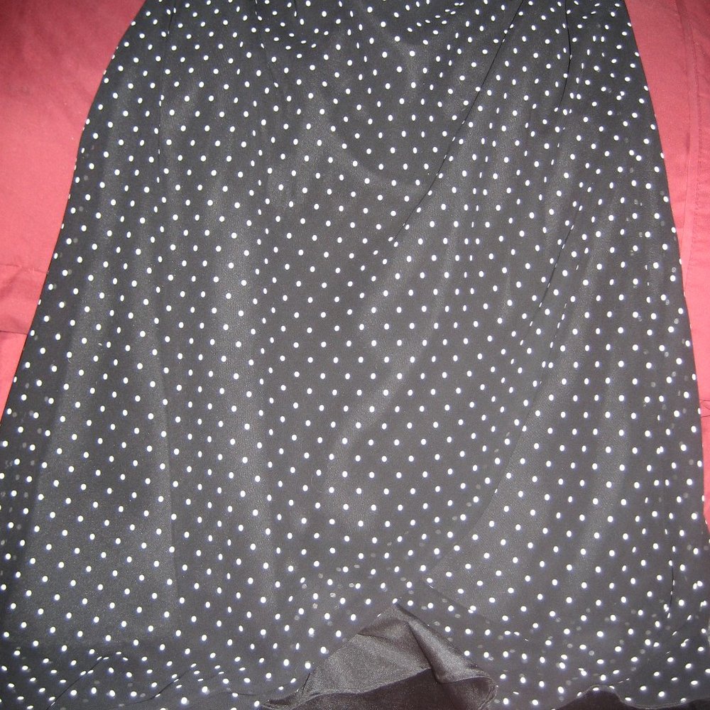 La Redoute black poka dot skirt